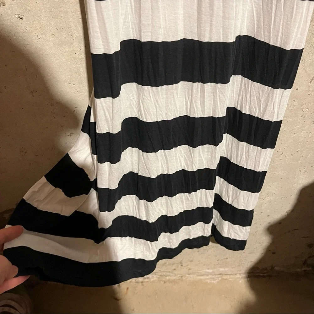 Denim & Supply Ralph Lauren Women's Maxi Dress Small Sleeveless Black & White - Picture 4 of 9
